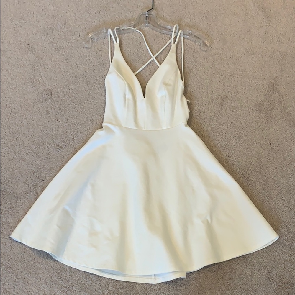 Lulus Skater Dress with Strappy Back